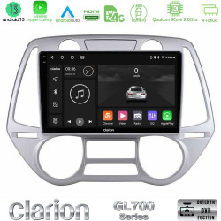 Clarion GL700 Series 8Core Android13 4+64GB Hyundai i20 2009-2012 Auto A/C Navigation Multimedia Tablet 9 Με Carplay -amp; Android Auto