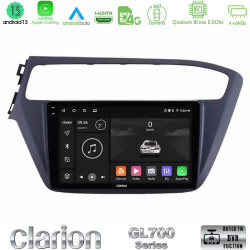 Clarion GL700 Series 8Core Android13 4+64GB Hyundai i20 2018-2020 Navigation Multimedia Tablet 9 Με Carplay -amp; Android Auto