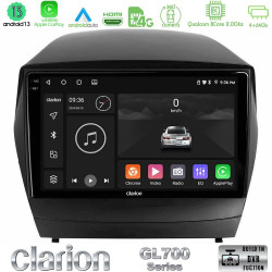 Clarion GL700 Series 8Core Android13 4+64GB Hyundai IX35 Auto A/C Navigation Multimedia Tablet 9 Με Carplay -amp; Android Auto