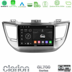 Clarion GL700 Series 8Core Android13 4+64GB Hyundai Tucson 2015-2018 Navigation Multimedia Tablet 9 Με Carplay -amp; Android Auto