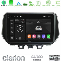 Clarion GL700 Series 8Core Android13 4+64GB Hyundai Tucson 2019-gt; Navigation Multimedia Tablet 9 Με Carplay -amp; Android Auto