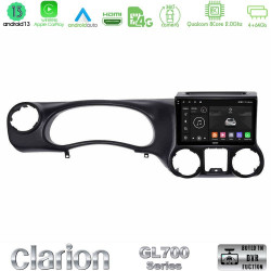 Clarion GL700 Series 8Core Android13 4+64GB Jeep Wrangler 2011-2014 Navigation Multimedia Tablet 9 Με Carplay -amp; Android Auto Clarion GL700 Series 8Core Android13 4+64GB Jeep Wrangler 2011-2014 Navigation Multimedia Tablet 9 Με Carplay -amp; Android Auto