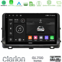 Clarion GL700 Series 8Core Android13 4+64GB Kia Ceed 2018-2023 Navigation Multimedia Tablet 9 Με Carplay -amp; Android Auto
