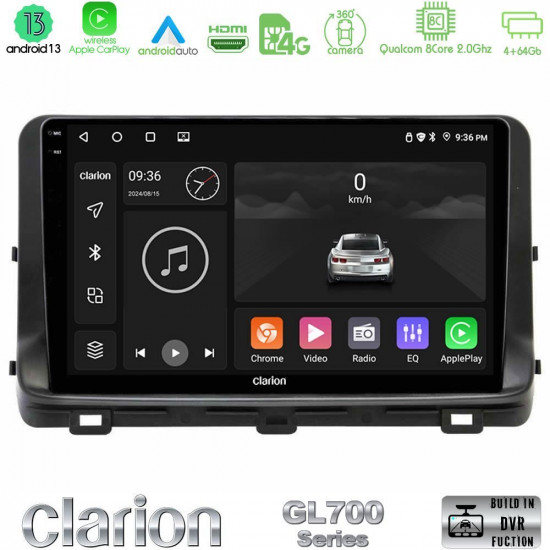 Clarion GL700 Series 8Core Android13 4+64GB Kia Ceed 2018-2023 Navigation Multimedia Tablet 9 Με Carplay -amp; Android Auto Clarion GL700 Series 8Core Android13 4+64GB Kia Ceed 2018-2023 Navigation Multimedia Tablet 9 Με Carplay -amp; Android Auto