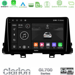Clarion GL700 Series 8Core Android13 4+64GB Kia Picanto 2017-2021 Navigation Multimedia Tablet 9 Με Carplay -amp; Android Auto