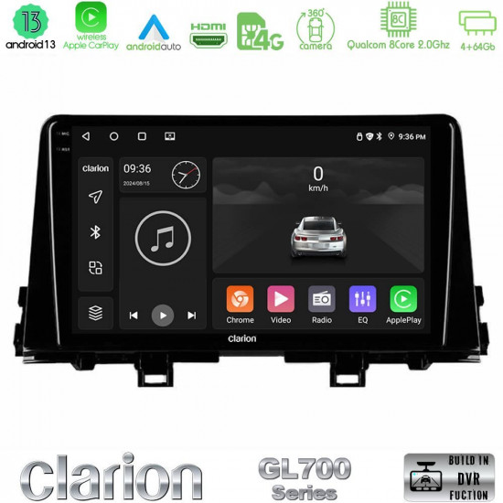 Clarion GL700 Series 8Core Android13 4+64GB Kia Picanto 2017-2021 Navigation Multimedia Tablet 9 Με Carplay -amp; Android Auto Clarion GL700 Series 8Core Android13 4+64GB Kia Picanto 2017-2021 Navigation Multimedia Tablet 9 Με Carplay -amp; Android Auto