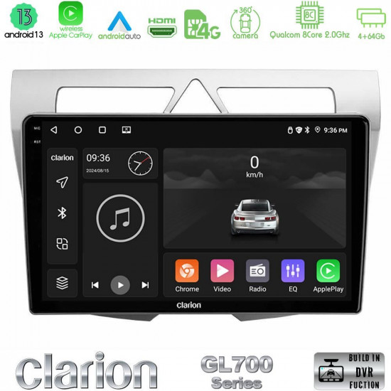 Clarion GL700 Series 8Core Android13 4+64GB Kia Picanto Navigation Multimedia Tablet 9 Με Carplay -amp; Android Auto Clarion GL700 Series 8Core Android13 4+64GB Kia Picanto Navigation Multimedia Tablet 9 Με Carplay -amp; Android Auto