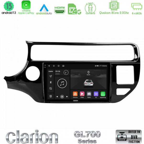 Clarion GL700 Series 8Core Android13 4+64GB Kia Rio 2015-2017 Navigation Multimedia Tablet 9 Με Carplay -amp; Android Auto Clarion GL700 Series 8Core Android13 4+64GB Kia Rio 2015-2017 Navigation Multimedia Tablet 9 Με Carplay -amp; Android Auto