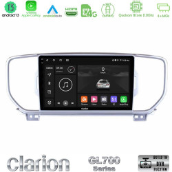 Clarion GL700 Series 8Core Android13 4+64GB Kia Sportage 2016-2018 Navigation Multimedia Tablet 9 Με Carplay -amp; Android Auto