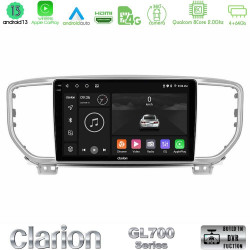 Clarion GL700 Series 8Core Android13 4+64GB Kia Sportage 2018-2021 Navigation Multimedia Tablet 9 Με Carplay -amp; Android Auto