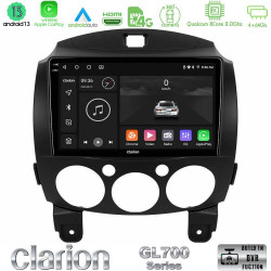 Clarion GL700 Series 8Core Android13 4+64GB Mazda 2 2008-2014 Navigation Multimedia Tablet 9 Με Carplay -amp; Android Auto