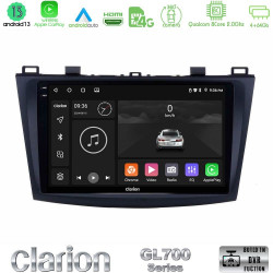 Clarion GL700 Series 8Core Android13 4+64GB Mazda 3 2009-2014 Navigation Multimedia Tablet 9 Με Carplay -amp; Android Auto