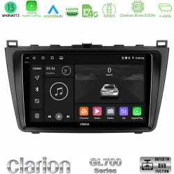 Clarion GL700 Series 8Core Android13 4+64GB Mazda 6 2008-2012 Navigation Multimedia Tablet 9 Με Carplay -amp; Android Auto