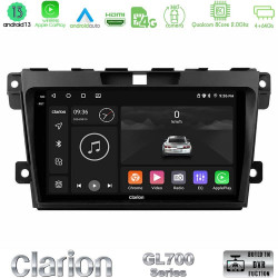 Clarion GL700 Series 8Core Android13 4+64GB Mazda CX-7 2007-2011 Navigation Multimedia Tablet 9 Με Carplay -amp; Android Auto