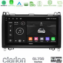 Clarion GL700 Series 8Core Android13 4+64GB Mercedes A/B/Vito/Sprinter Class Navigation Multimedia Tablet 9 Με Carplay -amp; Android Auto