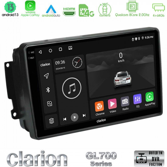 Clarion GL700 Series 8Core Android13 4+64GB Mercedes C/CLK/G Class (W203/W209) Navigation Multimedia Tablet 9 Με Carplay -amp; Android Auto Clarion GL700 Series 8Core Android13 4+64GB Mercedes C/CLK/G Class (W203/W209) Navigation Multimedia Tablet 9 Με Carplay -amp; Android Auto
