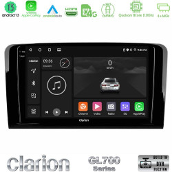 Clarion GL700 Series 8Core Android13 4+64GB Mercedes ML/GL Class Navigation Multimedia Tablet 9 Με Carplay -amp; Android Auto