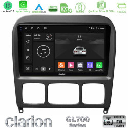 Clarion GL700 Series 8Core Android13 4+64GB Mercedes S Class 1999-2004 (W220) Navigation Multimedia Tablet 9 Με Carplay -amp; Android Auto