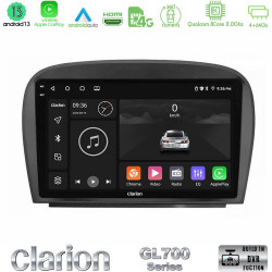Clarion GL700 Series 8Core Android13 4+64GB Mercedes SL Class 2005-2011 Navigation Multimedia Tablet 9 Με Carplay -amp; Android Auto