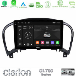 Clarion GL700 Series 8Core Android13 4+64GB Nissan Juke Navigation Multimedia Tablet 9 Με Carplay -amp; Android Auto