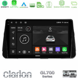 Clarion GL700 Series 8Core Android13 4+64GB Nissan Micra K14 Navigation Multimedia Tablet 9 Με Carplay -amp; Android Auto