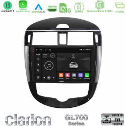 Clarion GL700 Series 8Core Android13 4+64GB Nissan Pulsar 2015-2018 Navigation Multimedia Tablet 9 Με Carplay -amp; Android Auto