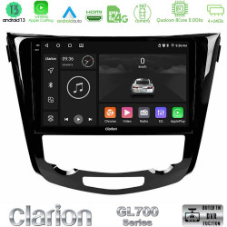 Clarion GL700 Series 8Core Android13 4+64GB Nissan Qashqai J11 (AUTO A/C) Navigation Multimedia Tablet 10 Με Carplay -amp; Android Auto