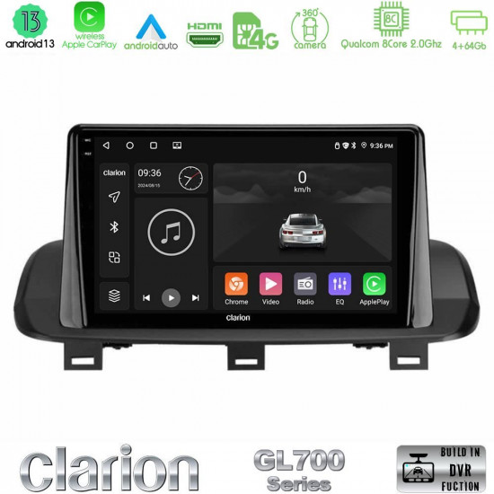 Clarion GL700 Series 8Core Android13 4+64GB Nissan Qashqai J12 -amp; X-Trail T33 Navigation Multimedia Tablet 10 Με Carplay -amp; Android Auto Clarion GL700 Series 8Core Android13 4+64GB Nissan Qashqai J12 -amp; X-Trail T33 Navigation Multimedia Tablet 10 Με Carplay -amp; Android Auto