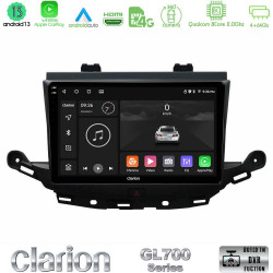 Clarion GL700 Series 8Core Android13 4+64GB Opel Astra K 2015-2019 Navigation Multimedia Tablet 9 Με Carplay -amp; Android Auto