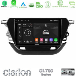 Clarion GL700 Series 8Core Android13 4+64GB Opel Corsa F 2019-2023 Navigation Multimedia Tablet 9 Με Carplay -amp; Android Auto