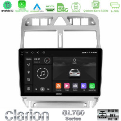 Clarion GL700 Series 8Core Android13 4+64GB Peugeot 307 2002-2008 Navigation Multimedia Tablet 9 Με Carplay -amp; Android Auto