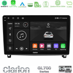 Clarion GL700 Series 8Core Android13 4+64GB Peugeot 407 Navigation Multimedia Tablet 9 Με Carplay -amp; Android Auto