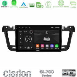 Clarion GL700 Series 8Core Android13 4+64GB Peugeot 508 2010-2018 Navigation Multimedia Tablet 9 Με Carplay -amp; Android Auto