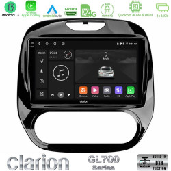 Clarion GL700 Series 8Core Android13 4+64GB Renault Captur 2013-2019 (Manual AC) Navigation Multimedia Tablet 9 Με Carplay -amp; Android Auto