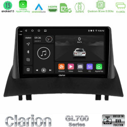 Clarion GL700 Series 8Core Android13 4+64GB Renault Megane 2 2002-2008 Navigation Multimedia Tablet 9 Με Carplay -amp; Android Auto