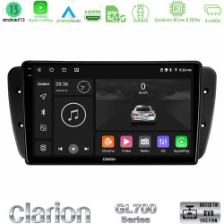 Clarion GL700 Series 8Core Android13 4+64GB Seat Ibiza 2008-2012 Navigation Multimedia Tablet 9 Με Carplay -amp; Android Auto