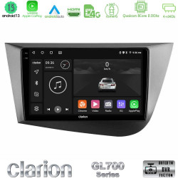 Clarion GL700 Series 8Core Android13 4+64GB Seat Leon Navigation Multimedia Tablet 9 Με Carplay -amp; Android Auto