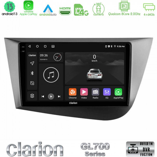 Clarion GL700 Series 8Core Android13 4+64GB Seat Leon Navigation Multimedia Tablet 9 Με Carplay -amp; Android Auto Clarion GL700 Series 8Core Android13 4+64GB Seat Leon Navigation Multimedia Tablet 9 Με Carplay -amp; Android Auto