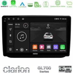 Clarion GL700 Series 8Core Android13 4+64GB Skoda Fabia 2007-2014 Navigation Multimedia Tablet 10 Με Carplay -amp; Android Auto