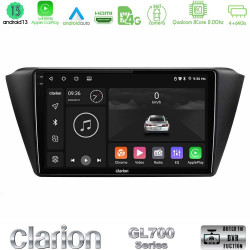 Clarion GL700 Series 8Core Android13 4+64GB Skoda Fabia 2015-2021 Navigation Multimedia Tablet 9 Με Carplay -amp; Android Auto
