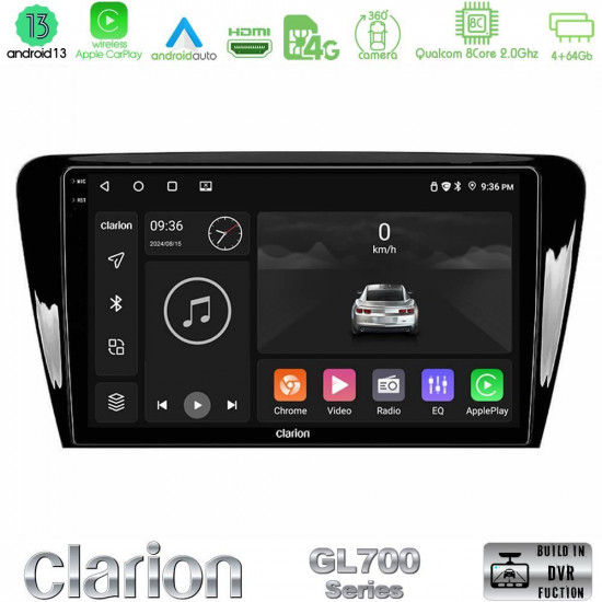 Clarion GL700 Series 8Core Android13 4+64GB Skoda Octavia 7 Navigation Multimedia Tablet 10 Με Carplay -amp; Android Auto Clarion GL700 Series 8Core Android13 4+64GB Skoda Octavia 7 Navigation Multimedia Tablet 10 Με Carplay -amp; Android Auto