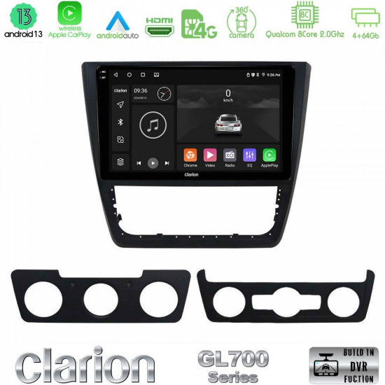 Clarion GL700 Series 8Core Android13 4+64GB Skoda Yeti 2009-gt; Navigation Multimedia Tablet 10 Με Carplay -amp; Android Auto Clarion GL700 Series 8Core Android13 4+64GB Skoda Yeti 2009-gt; Navigation Multimedia Tablet 10 Με Carplay -amp; Android Auto