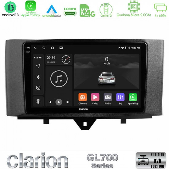 Clarion GL700 Series 8Core Android13 4+64GB Smart 451 Facelift Navigation Multimedia Tablet 9 Με Carplay -amp; Android Auto Clarion GL700 Series 8Core Android13 4+64GB Smart 451 Facelift Navigation Multimedia Tablet 9 Με Carplay -amp; Android Auto