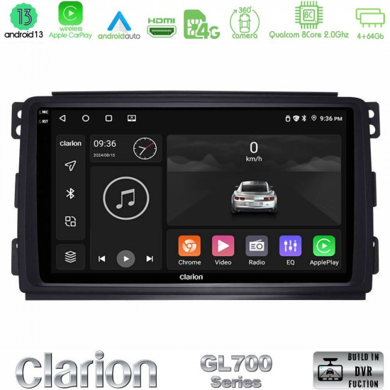 Clarion GL700 Series 8Core Android13 4+64GB Smart 451 Navigation Multimedia Tablet 9 Με Carplay -amp; Android Auto Clarion GL700 Series 8Core Android13 4+64GB Smart 451 Navigation Multimedia Tablet 9 Με Carplay -amp; Android Auto