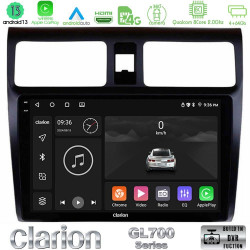 Clarion GL700 Series 8Core Android13 4+64GB Suzuki Swift 2005-2010 Navigation Multimedia Tablet 10 Με Carplay -amp; Android Auto