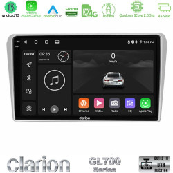 Clarion GL700 Series 8Core Android13 4+64GB Toyota Avensis T25 02/2003–2008 Navigation Multimedia Tablet 9 Με Carplay -amp; Android Auto