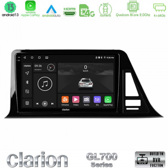 Clarion GL700 Series 8Core Android13 4+64GB Toyota CH-R Navigation Multimedia Tablet 9 Με Carplay -amp; Android Auto Clarion GL700 Series 8Core Android13 4+64GB Toyota CH-R Navigation Multimedia Tablet 9 Με Carplay -amp; Android Auto