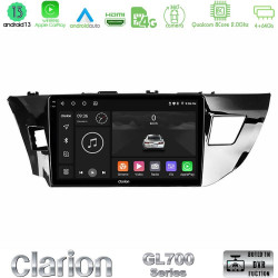 Clarion GL700 Series 8Core Android13 4+64GB Toyota Corolla 2014-2016 Navigation Multimedia Tablet 10 Με Carplay -amp; Android Auto