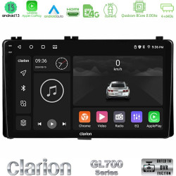Clarion GL700 Series 8Core Android13 4+64GB Toyota Corolla/Auris 2017-2019  Navigat-ion Multimedia Tablet 9 Με Carplay -amp; Android Auto