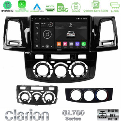 Clarion GL700 Series 8Core Android13 4+64GB Toyota Hilux 2007-2011 Navigation Multimedia Tablet 9 Με Carplay -amp; Android Auto